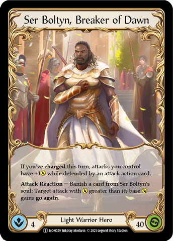 Ser Boltyn, Breaker of Dawn // Boltyn [U-MON029 // U-MON030] Unlimited Normal