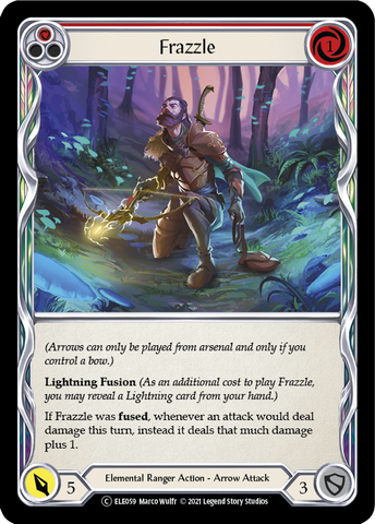 Frazzle (Red) [U-ELE059] Unlimited Rainbow Foil