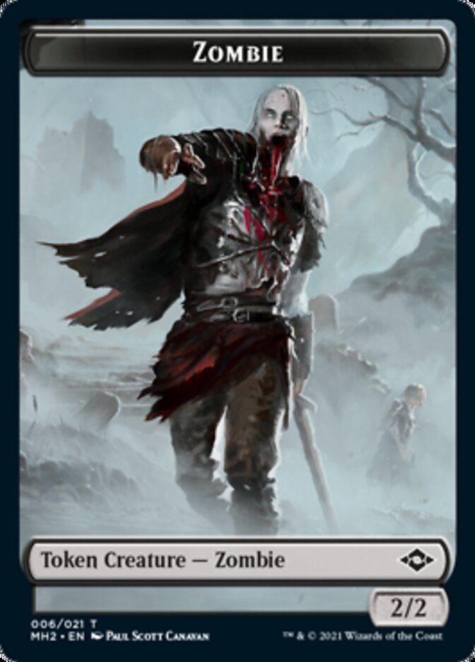 Clue Token (14) // Zombie Token [Modern Horizons 2 Tokens]