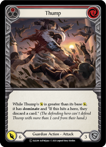 Thump (Red) [U-ELE209] Unlimited Rainbow Foil