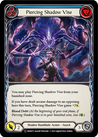 Piercing Shadow Vise (Blue) [U-MON173-RF] Unlimited Rainbow Foil