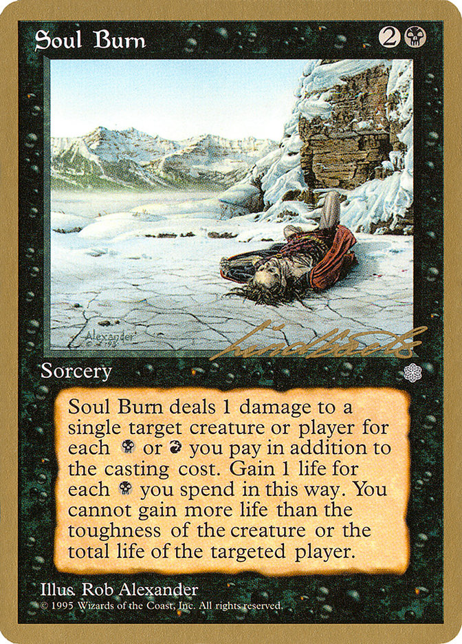 Soul Burn (Leon Lindback) [Pro Tour Collector Set]