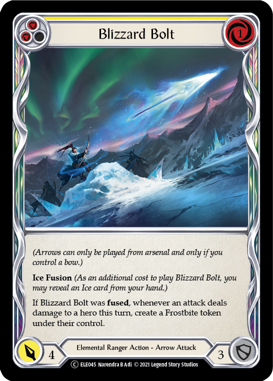 Blizzard Bolt (Yellow) [U-ELE045] Unlimited Normal