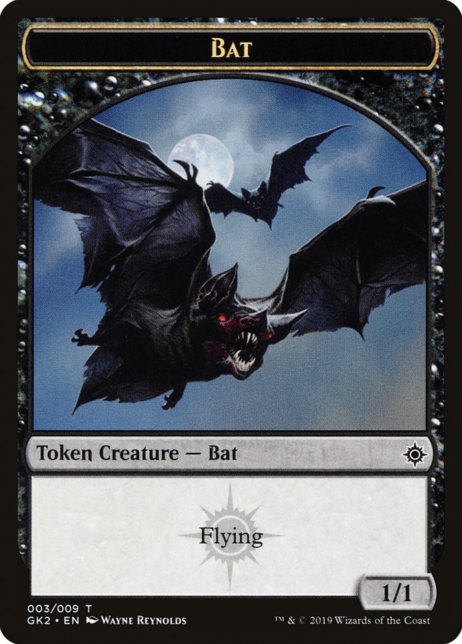 Bat // Spirit (010) Double-sided Token [Ravnica Allegiance: Guild Kits Tokens]