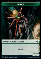 Spirit // Spider Double-sided Token [Innistrad: Midnight Hunt Tokens]