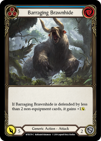 Barraging Brawnhide (Blue) [WTR178-C] Alpha Print Normal