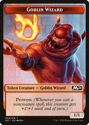 Cat (011) // Goblin Wizard Double-sided Token [Core Set 2021 Tokens]