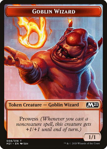 Construct // Goblin Wizard Double-sided Token [Core Set 2021 Tokens]