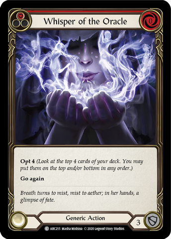 Whisper of the Oracle (Red) [U-ARC215] Unlimited Rainbow Foil