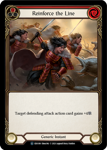 Reinforce the Line (Red) [U-CRU189-RF] Unlimited Rainbow Foil