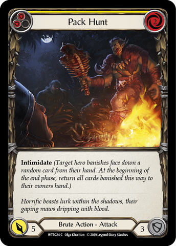 Pack Hunt (Yellow) [WTR024-C] Alpha Print Rainbow Foil