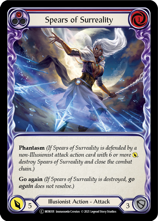 Spears of Surreality (Red) [U-MON101-RF] Unlimited Rainbow Foil