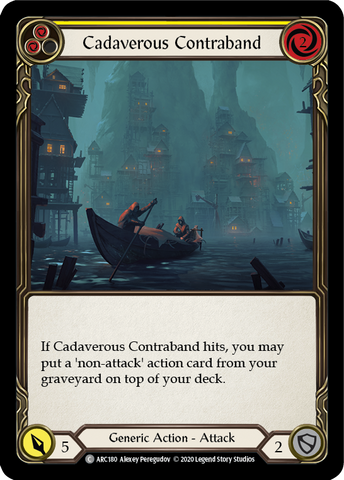 Cadaverous Contraband (Yellow) [U-ARC180] Unlimited Rainbow Foil
