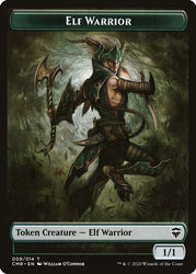 Angel // Elf Warrior Token [Commander Legends Tokens]