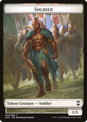 Bird (001) // Soldier Double-sided Token [Kaldheim Commander Tokens]