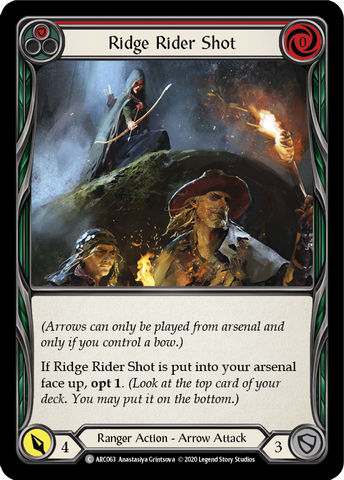 Ridge Rider Shot (Red) [U-ARC063] Unlimited Rainbow Foil