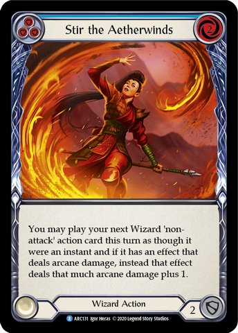 Stir the Aetherwinds (Blue) [U-ARC131] Unlimited Rainbow Foil