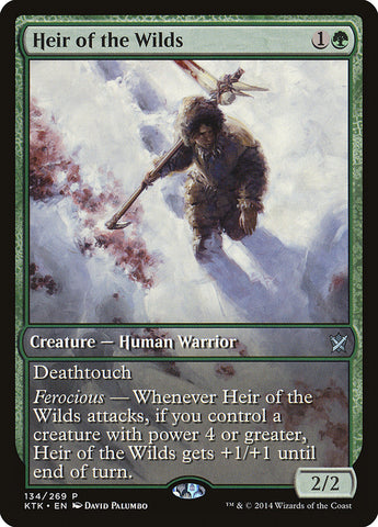 Heir of the Wilds (Game Day) (Extended Art) [Khans of Tarkir Promos]