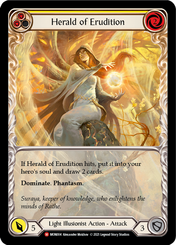 Herald of Erudition [MON004-EA] 1st Edition Rainbow Foil