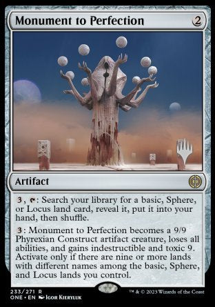 Monument to Perfection (Promo Pack) [Phyrexia: All Will Be One Promos]