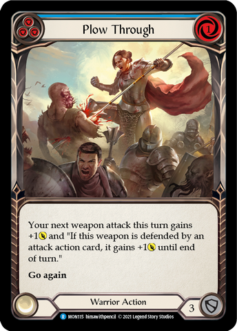 Plow Through (Blue) [MON115] 1st Edition Normal