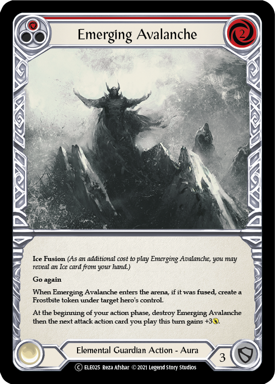 Emerging Avalanche (Red) [U-ELE025] Unlimited Rainbow Foil