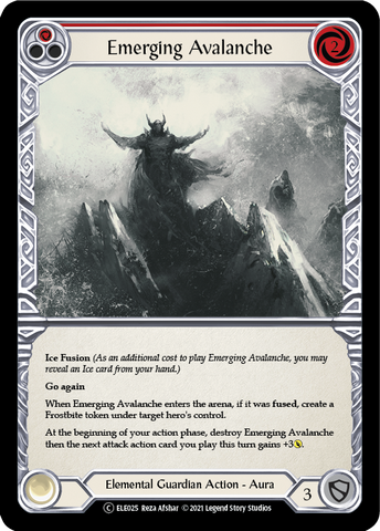 Emerging Avalanche (Red) [U-ELE025] Unlimited Rainbow Foil