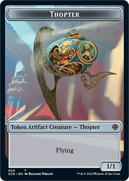 Cat Bird // Thopter Double-Sided Token [Starter Commander Decks]