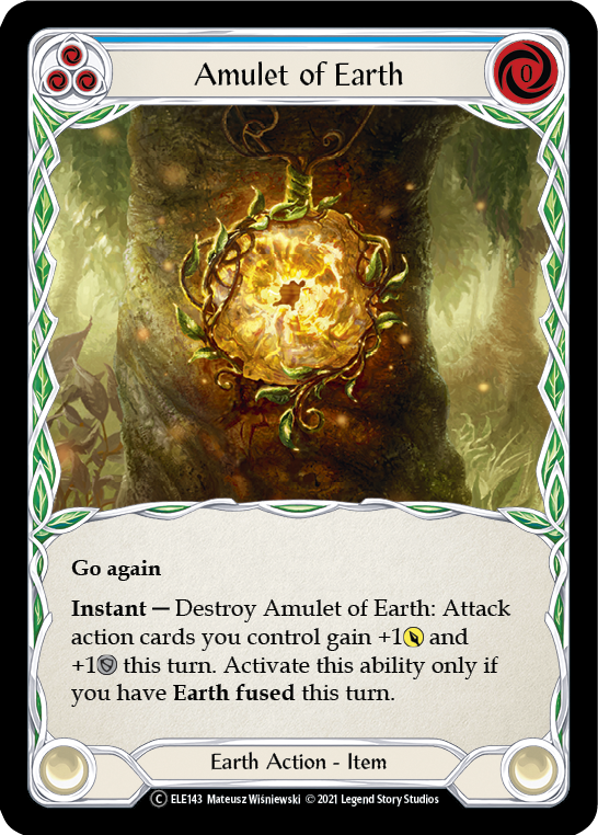 Amulet of Earth [U-ELE143] Unlimited Rainbow Foil