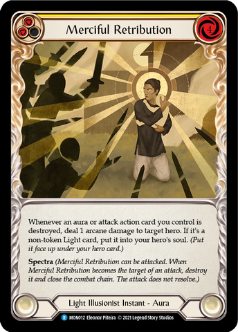 Merciful Retribution [MON012-RF] 1st Edition Rainbow Foil