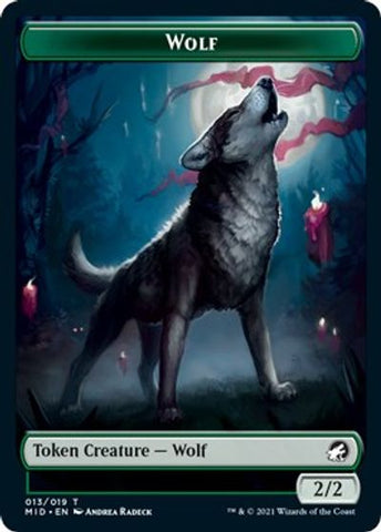 Centaur // Wolf Double-sided Token [Innistrad: Midnight Hunt Commander]