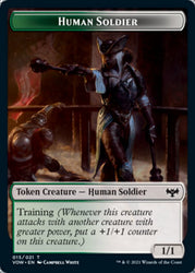 Insect // Human Soldier Double-sided Token [Innistrad: Crimson Vow Tokens]