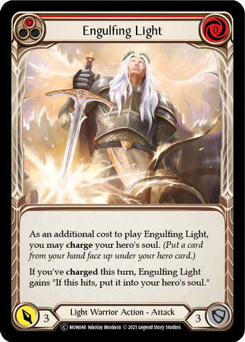 Engulfing Light (Red) [U-MON048-RF] Unlimited Rainbow Foil