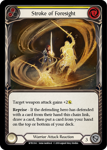 Stroke of Foresight (Yellow) [WTR139-C] Alpha Print Rainbow Foil