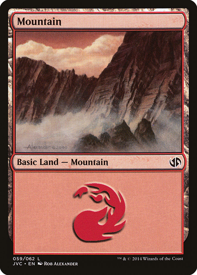 Mountain (59) [Duel Decks Anthology]