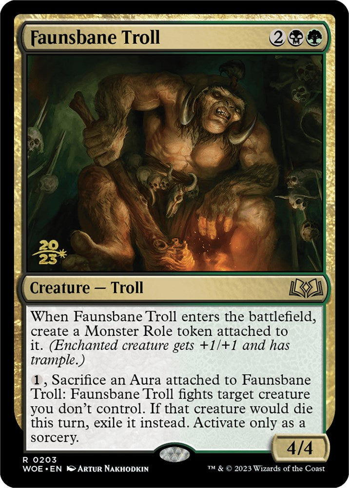 Faunsbane Troll [Wilds of Eldraine Prerelease Promos]