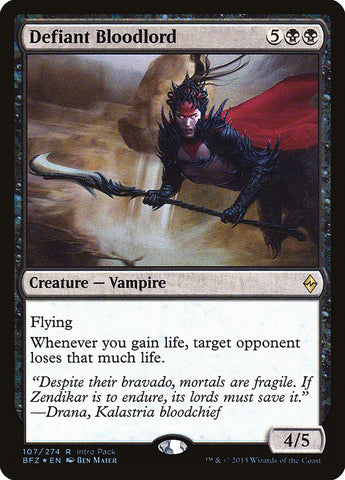 Defiant Bloodlord (Intro Pack) [Battle for Zendikar Promos]