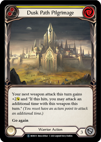 Dusk Path Pilgrimage (Yellow) [U-MON111-RF] Unlimited Rainbow Foil