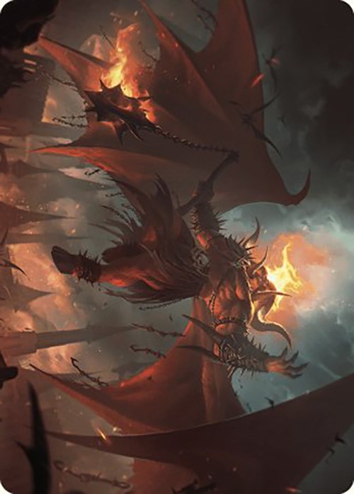 Rakdos, Patron of Chaos Art Card (22/49) [Murders at Karlov Manor Art Series]