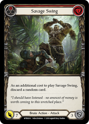 Savage Swing (Red) [WTR020-C] Alpha Print Normal
