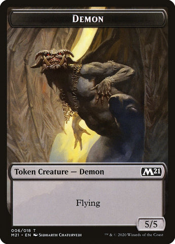 Angel // Demon Double-sided Token [Core Set 2021 Tokens]