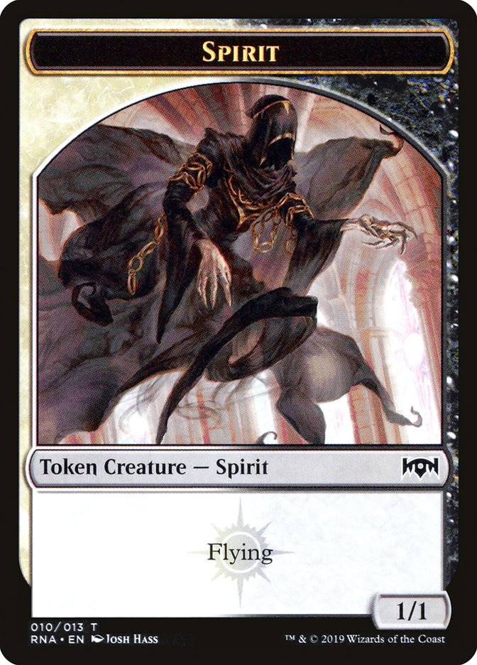 Bat // Spirit (010) Double-sided Token [Ravnica Allegiance: Guild Kits Tokens]