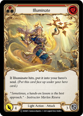 Illuminate (Red) [U-MON072-RF] Unlimited Rainbow Foil