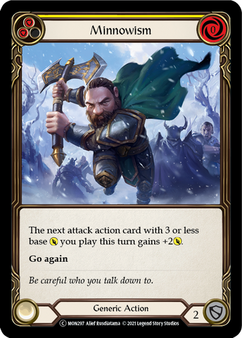 Minnowism (Yellow) [U-MON297-RF] Unlimited Rainbow Foil