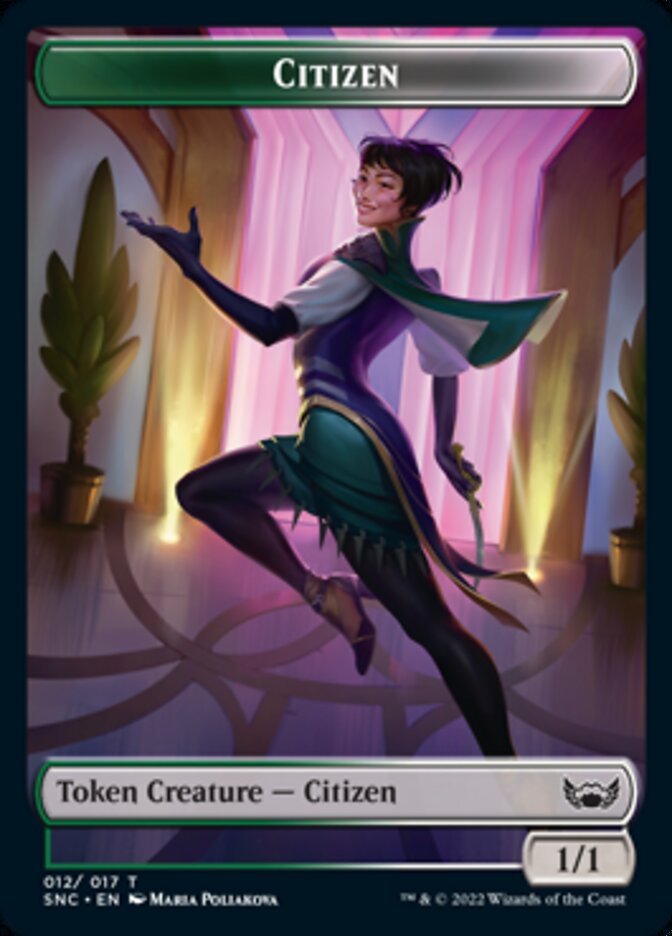 Food // Citizen Double-sided Token [Streets of New Capenna Commander Tokens]