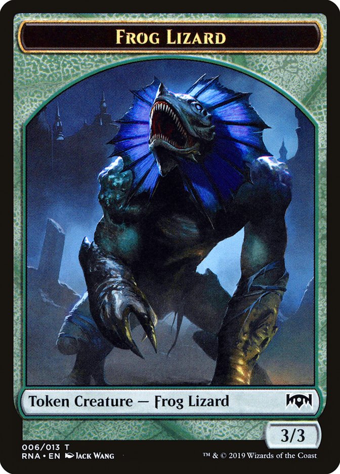 Ooze // Frog Lizard Double-sided Token [Ravnica Allegiance: Guild Kits Tokens]