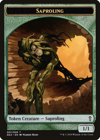 Saproling // Wurm Double-sided Token [Ravnica Allegiance: Guild Kits Tokens]