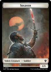 Soldier // Ogre Double-Sided Token [Murders at Karlov Manor Commander Tokens]