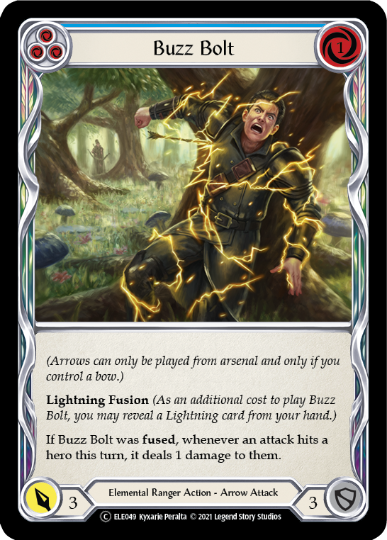 Buzz Bolt (Blue) [U-ELE049] Unlimited Rainbow Foil