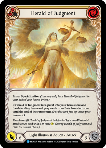 Herald of Judgment [MON007-RF] 1st Edition Rainbow Foil